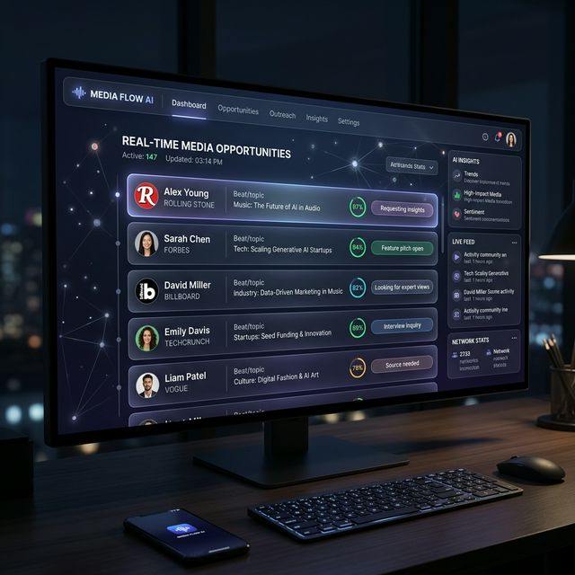 Creator Market Fit media opportunity dashboard